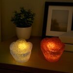 Unique Crystal Night Light: Multi-Shape LED Lamp (Mood Lighting) - Closeup Embroidery by Nari Haat, Indian ethnic wea...