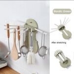 Plastic 7 in 1 Retractable Wall Mounted Pull Out Hanger for Kitchen Bath - Back View by Nari Haat, Indian ethnic wear...