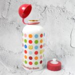 Aluminium, Metal Sports Water Bottle, 1 Pc (Capacity 350 ML Approx) - Neckline Detail by Nari Haat, Indian ethnic wea...