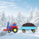 Plastic Tractor Toy Friction Powered Tractor with Bricks Trolley (1 Pc) - Back View by Nari Haat, Indian ethnic wear,...