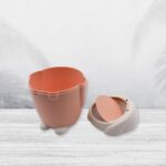 Little White Rabbit Trash Can Small Garbage can with lid Trash can for Cars Mini Dumpster for Desk Tabletop Litter bi...