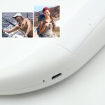 USB Rechargeable Wearable Neckband Fan - Neckline Detail by Nari Haat, Indian ethnic wear, women clothing, designer suit