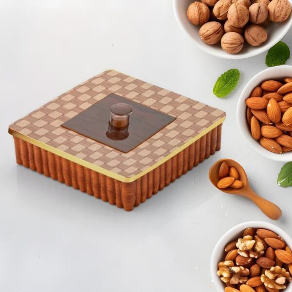 Plastic Super King Exclusive Mukhavasdani Dry Fruit boxes (1 Pc) - Front View by Nari Haat, Indian ethnic wear, women...