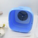 Mini Washing Machine Foldable Mini Washer with Drain Basket Portable Washing Machine - Sleeve Design by Nari Haat, In...