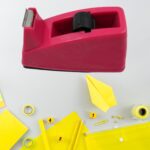Plastic Tape Dispenser & Cutter for Home, Office & School  (1 pc / B Grade) - Sleeve Design by Nari Haat, Indian ethn...