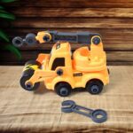 Engineering Vehicles Nut Assembly Toy (2 Pc Set) - Front View by Nari Haat, Indian ethnic wear, women clothing, desig...