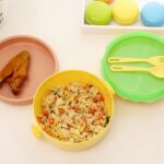 Burger Shape Lunch Box – Double Layer 1000ml Food Container with 2 Spoons for Kids - Full Detail by Nari Haat, Indi...