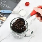 Measuring Cups and Spoons Stackable Set with Silicone Handle(5 Pc Set) - Back View by Nari Haat, Indian ethnic wear, ...