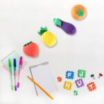 Mini Cute Veg & Fruit Erasers – 3D Colorful Eraser Set for Kids (4 Pc) - Back View by Nari Haat, Indian ethnic wear...