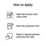 Plastic Adhesive Sticky Waterproof and Oil Proof, Wall Hook (5.5×3.5 Cm) - Neckline Detail by Nari Haat, Indian ethn...