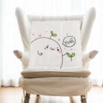 Ice Pad Cartoon Cute Summer Gel Cooling Office Cushion (35×35 CM / 1 Pc) - Neckline Detail by Nari Haat, Indian ethn...