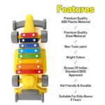 Musical Car Piano Xylophone Toy, Plastic Car Xylophone (1 Set) - Back View by Nari Haat, Indian ethnic wear, women cl...