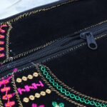 9 inch Handcrafted Cotton Embroidered Shoulder Bag for Girls & women (1 Pc) - Back View by Nari Haat, Indian ethnic w...