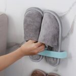 Bathroom Towel Slipper Hanging Rack Self Adhesive Wall Mounted (1 Pc) - Full Detail by Nari Haat, Indian ethnic wear,...