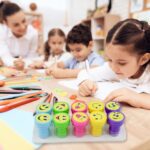 Emoticon Stamps 10 pieces in Round Shape Stamp (Multicolor / 10 Pc) - Closeup Embroidery by Nari Haat, Indian ethnic ...