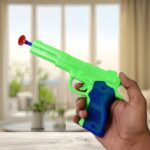 Medium Size Plastic 1 Gun with 5 Soft Suction Dart Bullets (1 Set) - Back View by Nari Haat, Indian ethnic wear, wome...