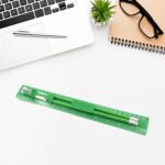 5-piece school supply set with ruler, pencils, eraser, sharpener