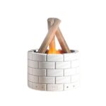 Bonfire Shaped Diffuser Essential Oil Diffuser Multi Function Flame Oil (1 Pc) - Sleeve Design by Nari Haat, Indian e...
