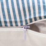 Pillow Covers, leather & cotton Cushion Covers (16 × 16 Inch / 1 Pair / 2 Pc) - Back View by Nari Haat, Indian ethni...