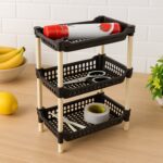Apex Small Multiuse Plastic Storage Rack Organizer 3-Tier - Closeup Embroidery by Nari Haat, Indian ethnic wear, wome...