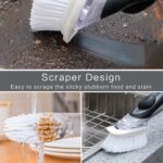 Dish Scrubber with Soap Dispenser, Soap Dispensing Dish Brush Set (1 Set) - Neckline Detail by Nari Haat, Indian ethn...