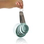 Stainless Steel and Plastics Measuring Cups (5 Pcs Set) - Back View by Nari Haat, Indian ethnic wear, women clothing,...