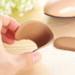 Fabric Sticky Shoe Back Heel Insoles Protector Liner Pads (1 Pair) - Back View by Nari Haat, Indian ethnic wear, wome...