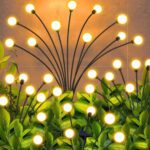 Solar Firefly Lights for Garden Decor (2 Pc, 12 LED Warm) - Front View by Nari Haat, Indian ethnic wear, women clothi...