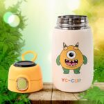 Stainless Steel Single Wall Insulated Flip Lid Kids Water Bottle (300 ML Approx) - Neckline Detail by Nari Haat, Indi...