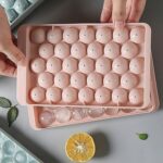 Plastic Round Reusable Ice Cube & Candy Ball Mold, 33 Moulds (16.5×10 Cm / 1 Pc) - Back View by Nari Haat, Indian et...