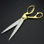 Stainless Steel Tailoring Scissor Sharp Cloth Cutting (8.5inch) (Golden) - Back View by Nari Haat, Indian ethnic wear...