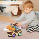 Dinosaur Car Toy with Humidifier Sound and Light (1 Pc) - Neckline Detail by Nari Haat, Indian ethnic wear, women clo...