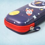 Pencil Box / Kids School Supply Organizer Students Stationery Box (1 Pc / Mix Design) - Back View by Nari Haat, India...