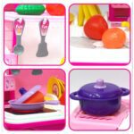 Kitchen Set Kids with Suitcase Role Play Cooking Toy for Girls & Boys (3+) - Back View by Nari Haat, Indian ethnic we...