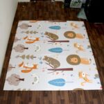 Baby Play Mat, Foam Play mat  Water-Proof Reversible Toxic Free (197x176 cm) - Closeup Embroidery by Nari Haat, India...
