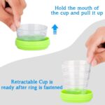 Portable Travelling Cup/Tumbler With Lid Folding / Pocket Glass for Travelling, Water Cup for Kids Walker, Folding Ca...
