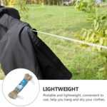 Clothesline Portable Travel Clothesline Adjustable with 2 Plastic Hooks (10 M Approx / 1 Pc) - Back View by Nari Haat...