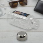 Transparent Plastic Mukhwas Storage Bottle with Steel Cap