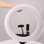 18 Inch LED Ring Light with 3 Colour Modes & 3 Mobile Holders, Remote Control (1 Set) - Sleeve Design by Nari Haat, I...