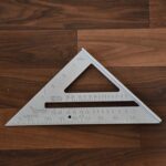 Double-Sided 45° Triangle Ruler – 7-Inch Aluminum Alloy Rafter Square for Home Use - Neckline Detail by Nari Haat,...