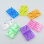 7 Days 4 Times Transparent Medicine Box 28 Grid Portable Large Capacity Travel, Medication Organizer Dispenser Boxes ...