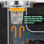 Shower Stopper, Anti-Odour Floor Drain Core with Filter Mesh (1 Pc) - Sleeve Design by Nari Haat, Indian ethnic wear,...