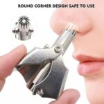 Nose Hair Clipper, Stainless Steel Hair Remover (1 Pc / With Brush & Plastic Case) - Back View by Nari Haat, Indian e...