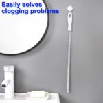 Flexible Sink Cleaning Brush Water Pipe Drain Dredge Tool (48 CM / 1 Pc) - Back View by Nari Haat, Indian ethnic wear...