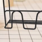 Metal Self Adhesive Multipurpose Kitchen Accessories Organizer Rack Wall (1 Pc) - Back View by Nari Haat, Indian ethn...