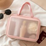 Cosmetic Pouch, Make up Bag for Home & Travel,Accessories Set of 3 - Back View by Nari Haat, Indian ethnic wear, wome...