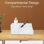 Large Capacity Desktop Cosmetic Storage Box (1 Pc / Mix Color) - Back View by Nari Haat, Indian ethnic wear, women cl...