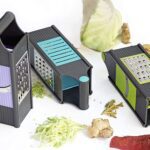 Steel and Plastic 4 in 1 Vegetable & Fruit Slicer Grater / Slicer (1 Pc) - Back View by Nari Haat, Indian ethnic wear...