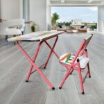 Multifunction Portable Foldable Study Table & Chair (2 Pc Set) - Full Detail by Nari Haat, Indian ethnic wear, women ...