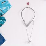 Magnetic OFF Earbuds Neckband Bluetooth (1 Pc / With Color Box & Zipper Plastic Bag) - Sleeve Design by Nari Haat, In...